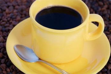 Hot cup of coffee