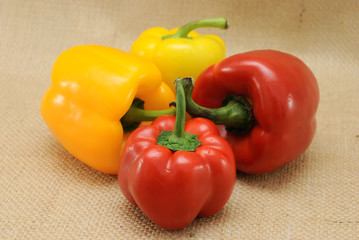 red and yellow pepper mix