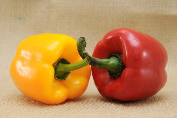 yellow and red pepper