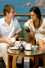Couple Having Coffee
