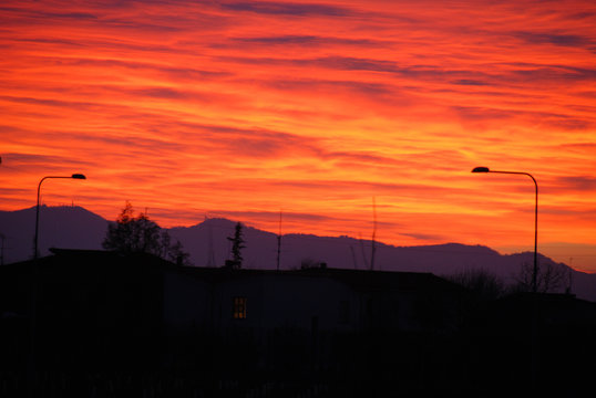 tramonto italia
