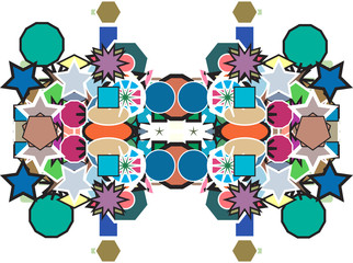 Fototapeta premium various shapes background