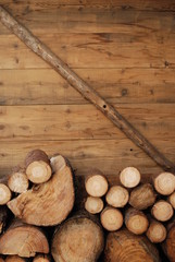 sterre de bois sur chalet