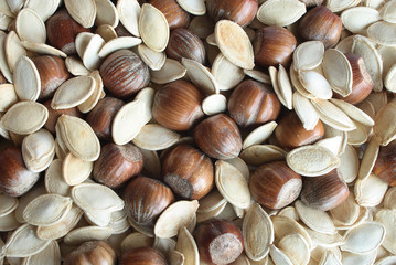  pumpkin seeds and hazelnut