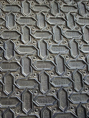 textura cenefa en metal