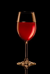 Glowing red wine