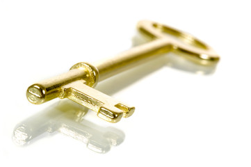 Brass skeleton key