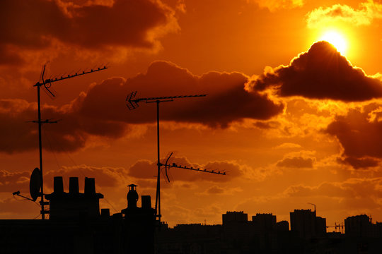  communication hertzienne  antenne et parabole