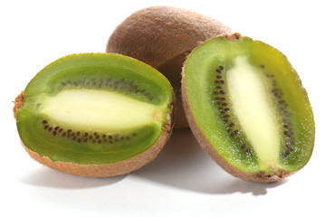 Kiwi on white background