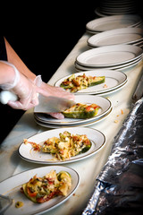 food being prepared