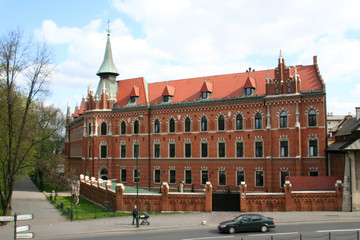 Obraz premium Buildings Wawel Castle. Krakow. Poland. 