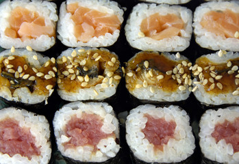 Different Varieties of Sushi