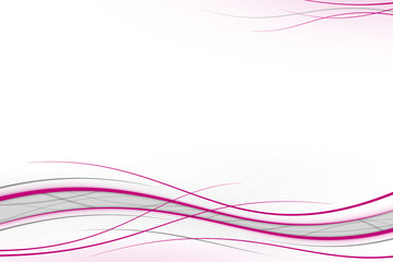 Pink waves on white