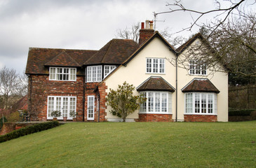 Fototapeta na wymiar Stylish English Country House and garden