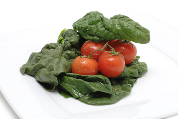 Tomato and Spinach