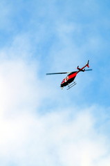 red helicopter.