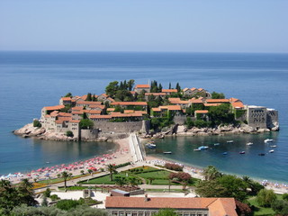 Fototapeta na wymiar Czarnogóra Sveti Stefan