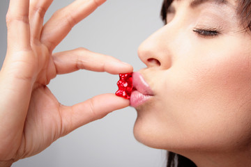 Naklejka premium lips sexy kiss