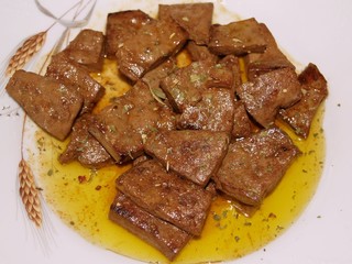 assiette de foie de veau