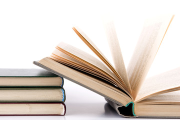 open old book isolated on the white background