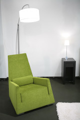 green easy-chair