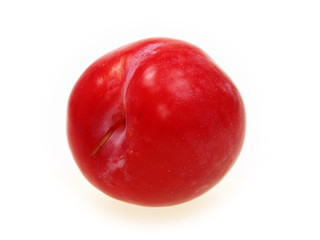 frische rote pflaumen