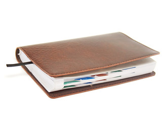 business notebook isolated on background