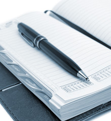 business notebook isolated on background