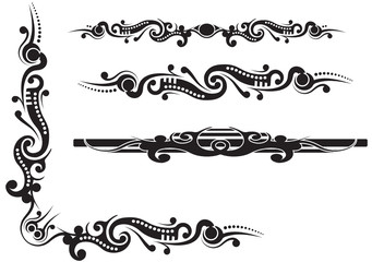 Tribal Scroll Flourish