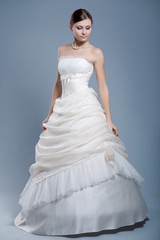 Wedding dress on fashion model