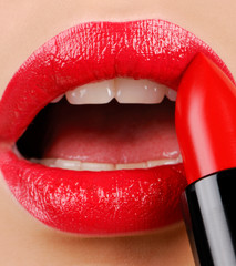 Red lipstick