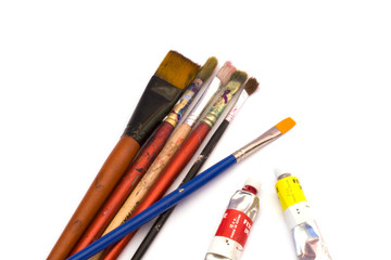 Artist's paint brushes.