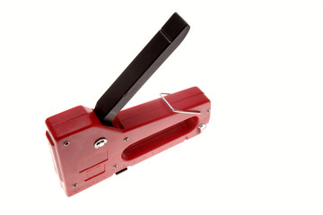 Heavy-duty stapler isolated over white