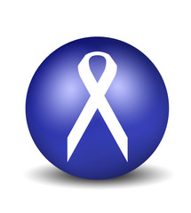 cancer symbol - blue