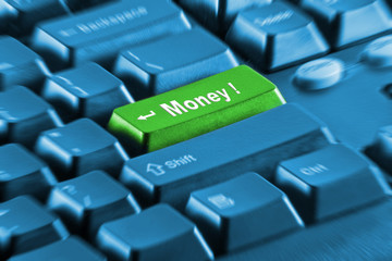 Internet online money concept
