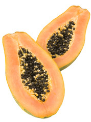 Papaya halves