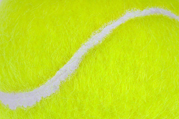 Tennis ball closeup