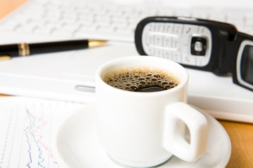 Business concept prévisions et courbes