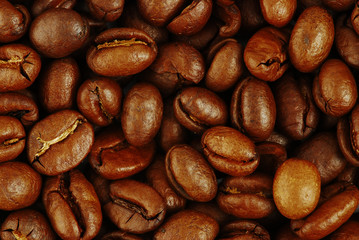 Coffee beans background