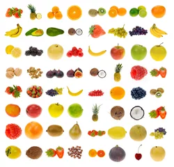 Zelfklevend Fotobehang collection of fruit and nuts © Eric Gevaert