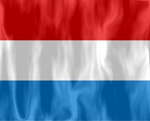 drapeau luxembourg flottant