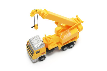 Naklejka premium Toy Crane Truck