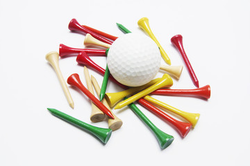 Golf Ball and Golf Tees