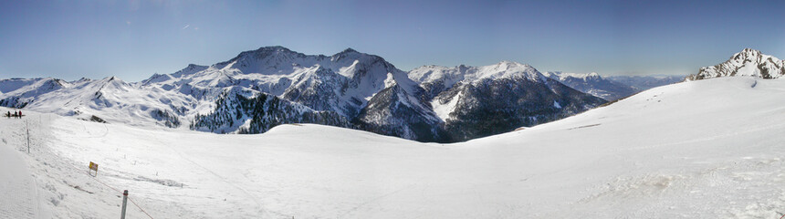Fototapeta na wymiar panorama montagne