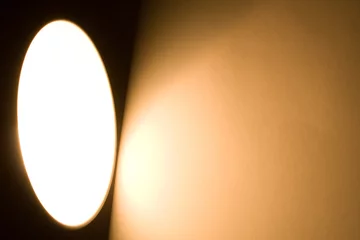 Abwaschbare Fototapete Licht und Schatten Lampe mit Hintergrund