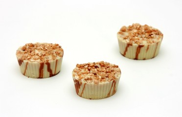 Exquisite chocolate, isolated on white