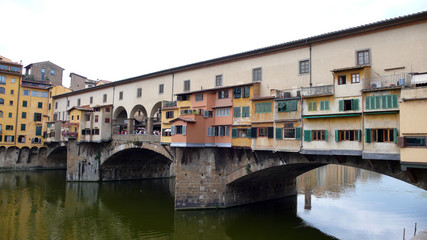 Fototapeta na wymiar Brücke - Most Veccio, Florencja