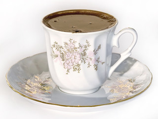 Porcelain coffee cup