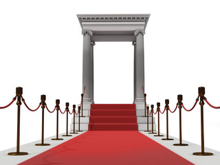 red carpet staircase