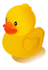 Little yellow rubber duck